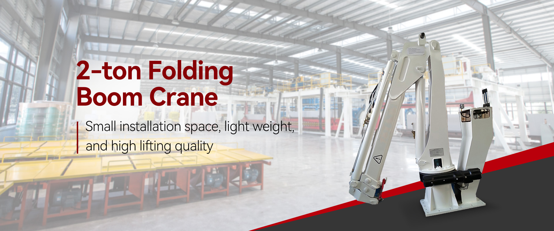 2-ton Folding Boom crane