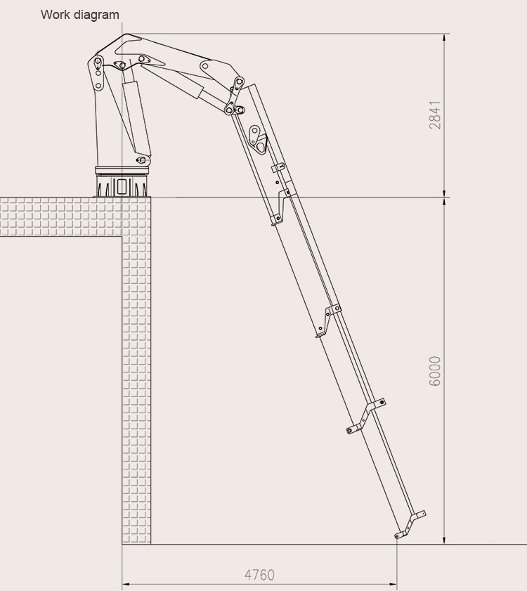 16 Ton Folding Boom Marine Crane