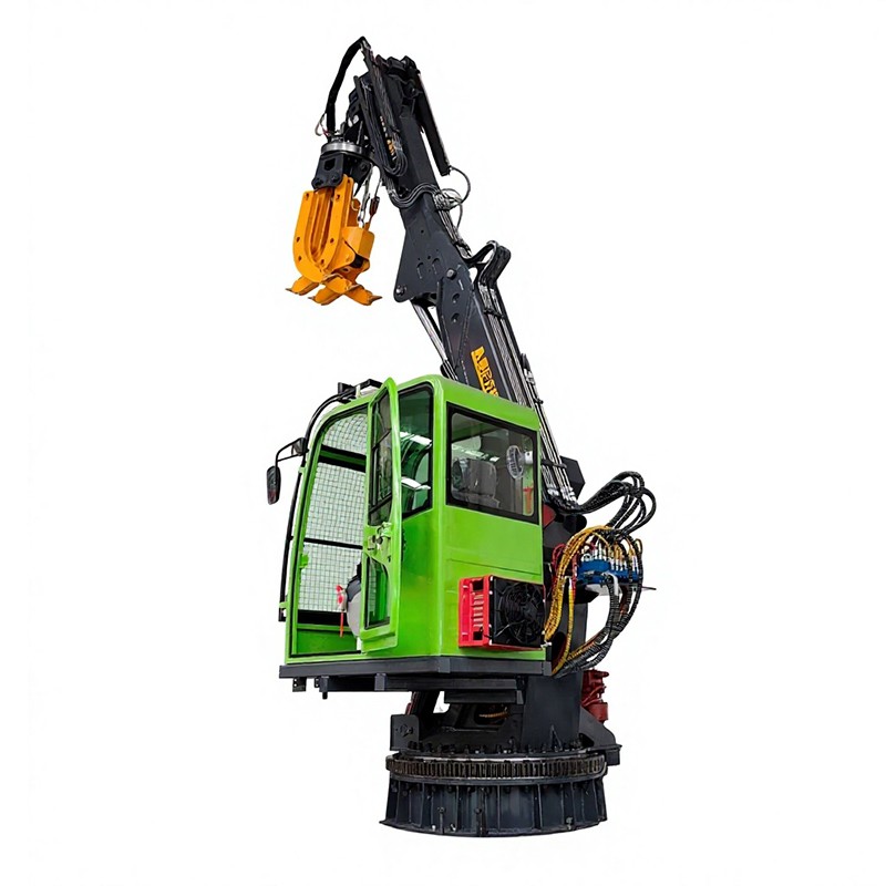 6m telescopic boom stationary grab crane 6m telescopic boom stationary grab crane