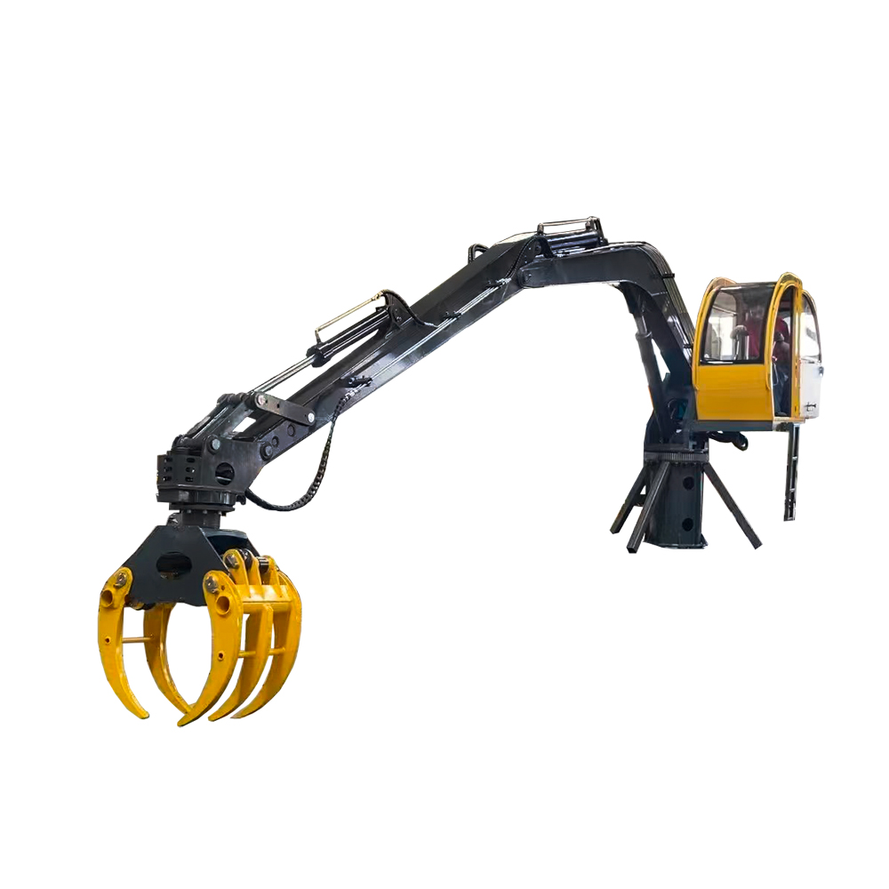 Light duty Stationary Base 8M 1 Ton Electric Grab Crane